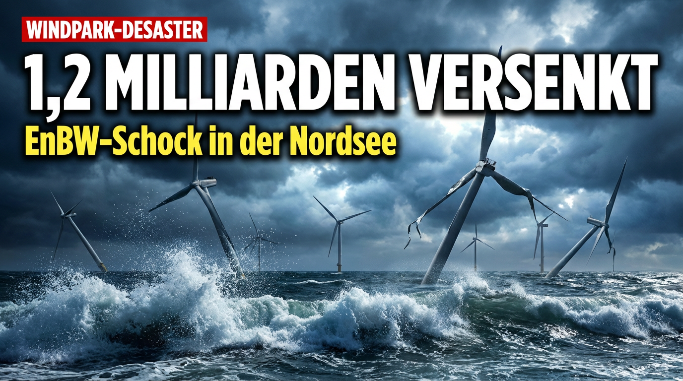 Windkraft-Projekte im Sand: EnBW schreibt 1,2 Milliarden Euro verloren
